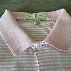 Fairway & Greene Pink Striped Polo Shirt